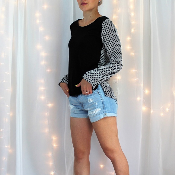 Ann Taylor Tops - Ann Taylor Polka Dot Long Sleeve Blouse